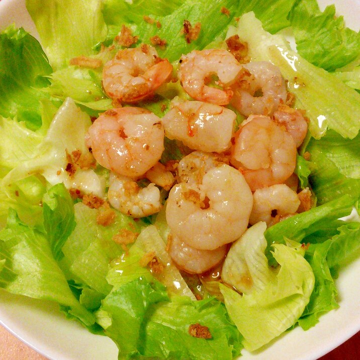 簡単 ボイルエビとレタスのオニオンサラダ レシピ 作り方 By みずたまsweet 楽天レシピ